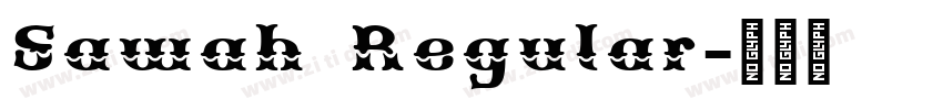 Sawah Regular字体转换